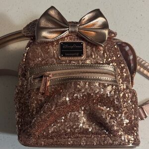 Loungefly Metallic Sequin Disney Backpack